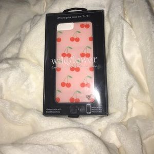 Wildflower pink cherry iPhone 7+ case